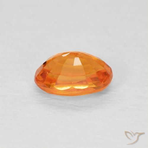 9,17 ctw natürlicher Medium Light-Orange Saphir, Oval, VVS