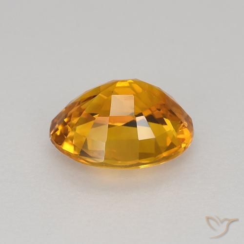 9,17 ctw natürlicher orange-braun Saphir, Oval, VVS-VS