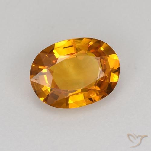 9,17 ctw natürlicher Mittelorange Saphir, Oval, VS