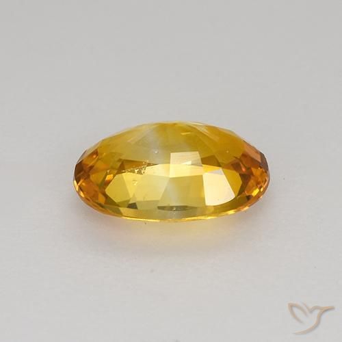 9,17 ctw natürlicher Orange-Gold Saphir, Oval, VS