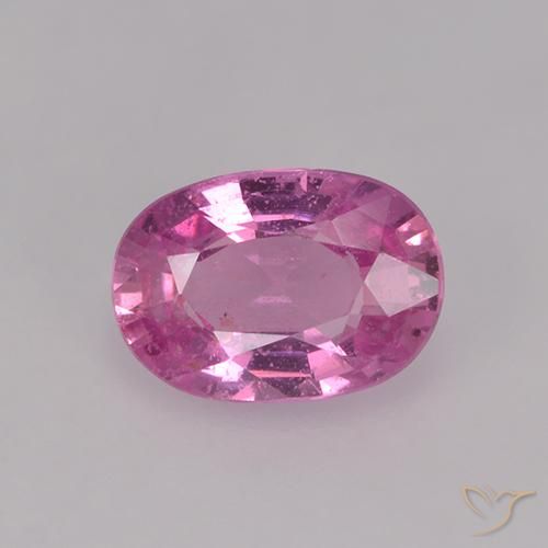 0.73ct Natürlicher Mittelrosa Saphir, Oval, VS