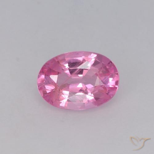 0.65ct Natürlicher Kaugummi Rosa Saphir, Oval, VVS-VS