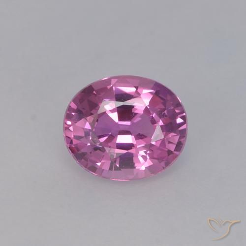 0.86ct Natürlicher Tiefrosa-Lila Saphir, Oval, VVS-VS