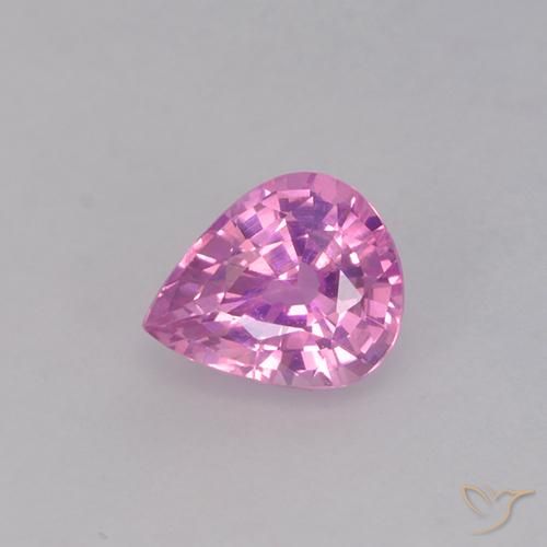 0.62ct Natürlicher Mittelrosa Saphir, Birnenform, VVS