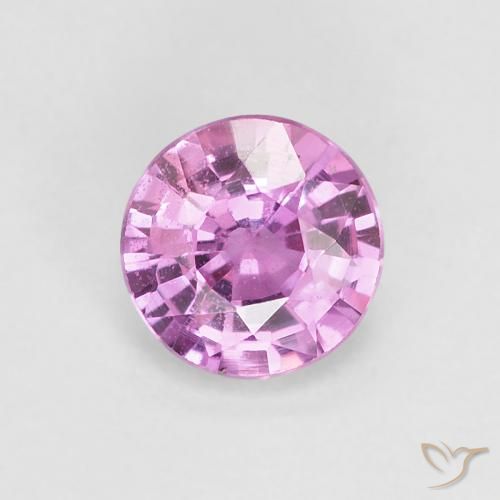 0.54ct Natürlicher rötlich-lila Saphir, Runden, VVS-VS