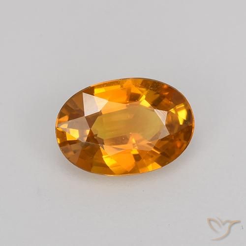 9,17 ctw natürlicher Tiefes Orange-Gold Saphir, Oval, VVS
