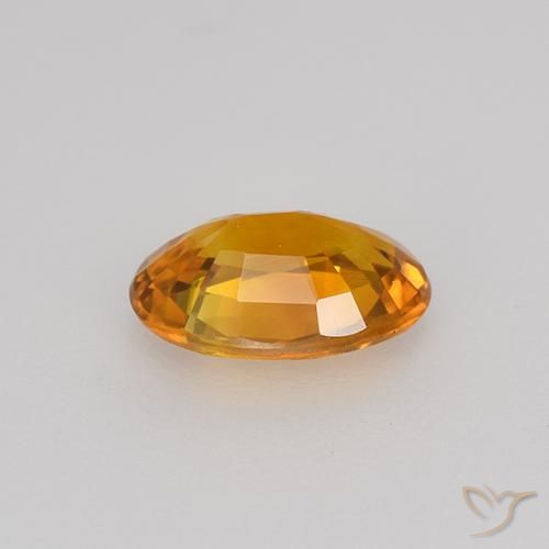 9,17 ctw natürlicher Tiefes Orange-Gold Saphir, Oval, VVS