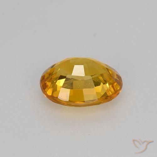 9,17 ctw natürlicher Orange-Gold Saphir, Oval, VVS-VS