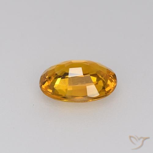 9,17 ctw natürlicher Tiefes Orange-Gold Saphir, Oval, VVS