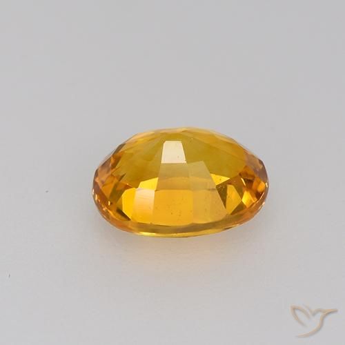9,17 ctw natürlicher Tiefes Orange-Gold Saphir, Oval, VVS
