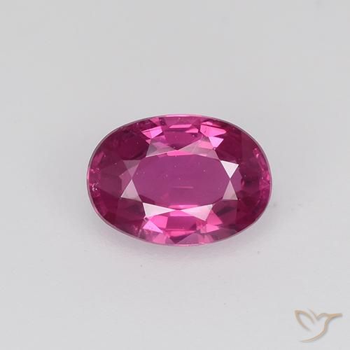 0.52ct Natürlicher Magenta-Rosa Saphir, Oval, VVS-VS