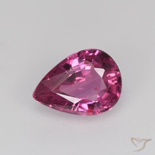 0.58ct Natürlicher Mittelviolett Saphir, Birnenform, VVS-VS