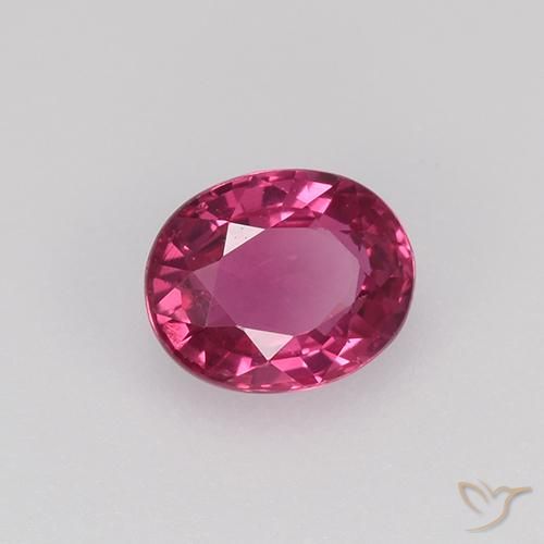 9,17 ctw natürlicher Hellrot Saphir, Oval, VVS-VS