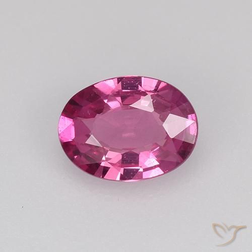 0.60ct Natürlicher Mittelviolett Saphir, Oval, VVS-VS