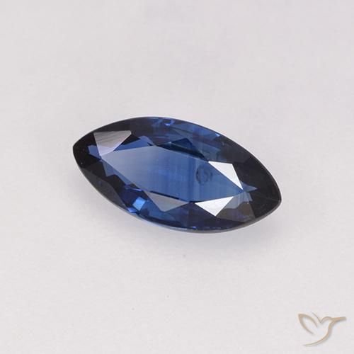 9,17 ctw natürlicher dunkelblau Saphir, Marquise, VS