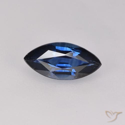 0.60ct Natürlicher Dämmerungsblau Saphir, Marquise, VVS-VS