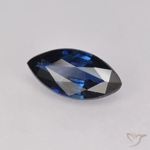 9,17 ctw natürlicher Mitternachtsblau Saphir, Marquise, VVS-VS