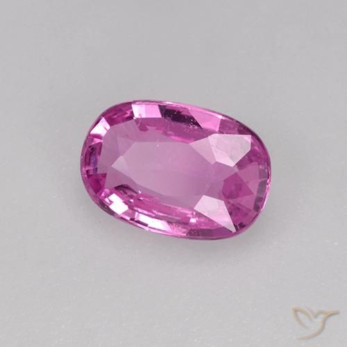 9,17 ctw natürlicher Mittelrosa Saphir, Oval, VVS-VS