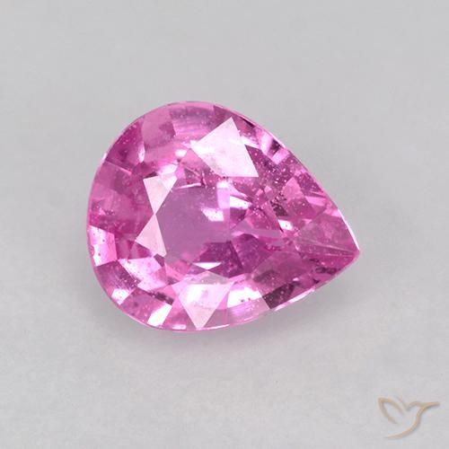 0.62ct Natürlicher Intensives Rosa Saphir, Birnenform, VS