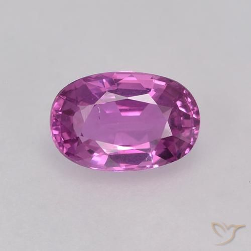 0.85ct Natürlicher Helles Magenta Saphir, Oval, VVS