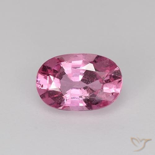 0.76ct Natürlicher Intensives Rosa Saphir, Oval, VS