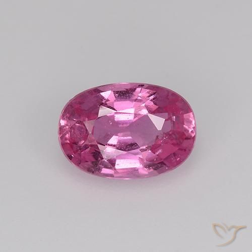 0.77ct Natürlicher Mittelrosa Saphir, Oval, VS