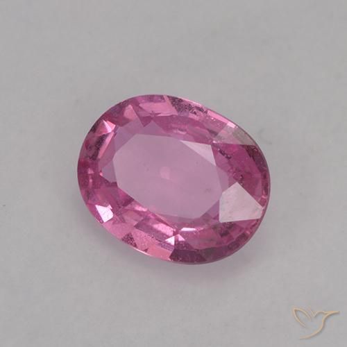 9,17 ctw natürlicher Mittelrosa Saphir, Oval, VVS-VS