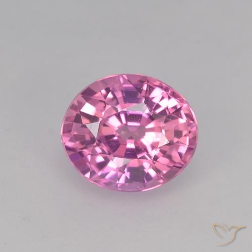 0.74ct Natürlicher Mittelrosa Saphir, Oval, VVS-VS
