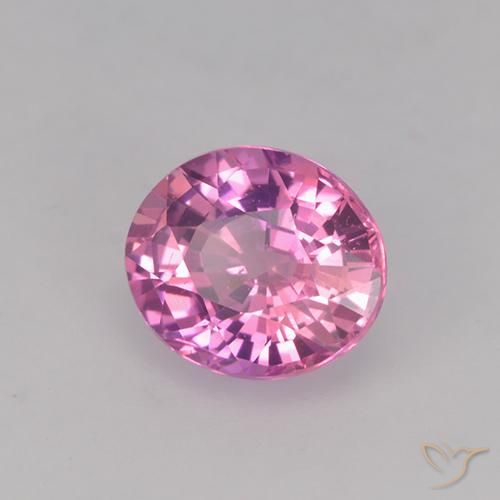 9,17 ctw natürlicher Mittelrosa Saphir, Oval, VVS-VS