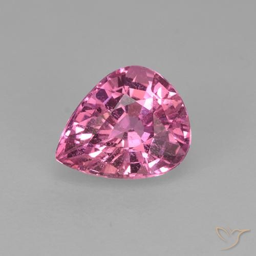 0.70ct Natürlicher Mittelrosa Saphir, Birnenform, VVS-VS