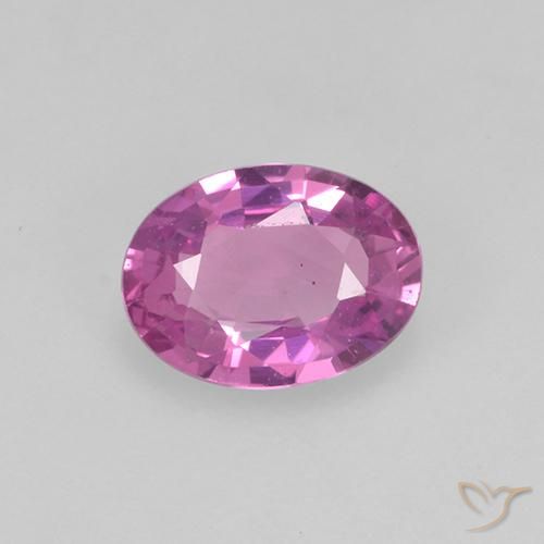 0.68ct Natürlicher Intensives Lila Saphir, Oval, VVS-VS