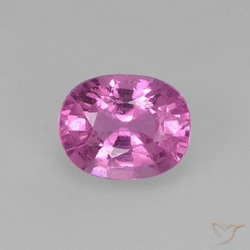 0.78ct Natürlicher Tiefrosa-Lila Saphir, Oval, VVS-VS