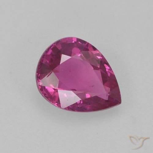 0.66ct Natürlicher Magenta Saphir, Birnenform, VS