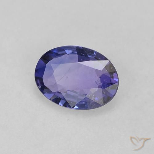 9,17 ctw natürlicher violett-blau Saphir, Oval, VS
