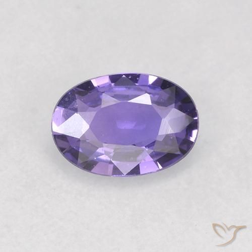 0.50ct Natürlicher tiefviolett Saphir, Oval, VVS-VS