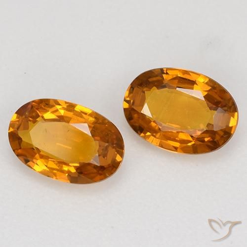 1.15 ct natürliche Mittelorange Saphir-Edelsteine, Oval, VVS-VS