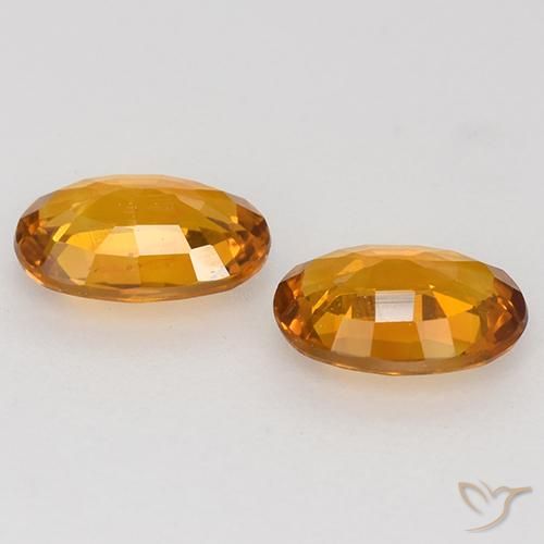 1.15 ct natürliche Mittelorange Saphir-Edelsteine, Oval, VVS-VS