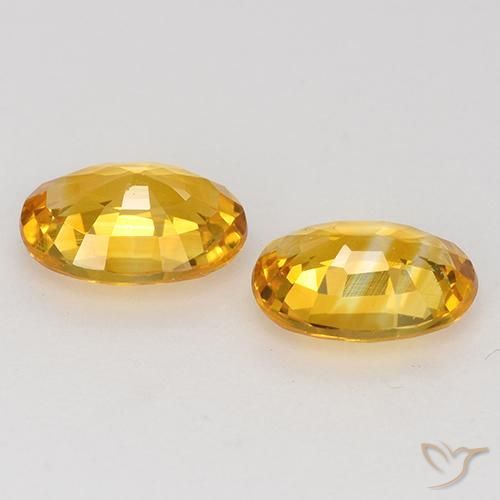 1.40 ct natürliche Mittelorange Saphir-Edelsteine, Oval, VS