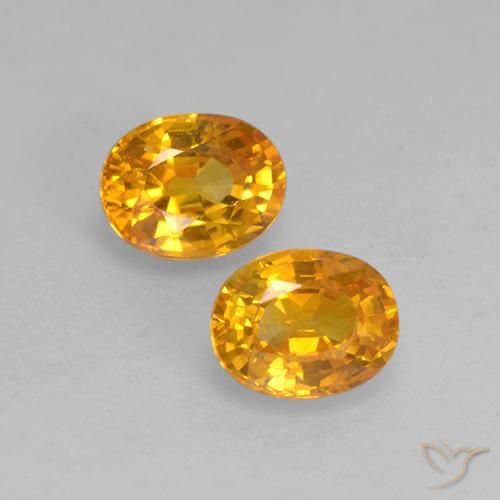 1.13ctw Natürlicher Aprikose Orange Saphir, Oval, VS