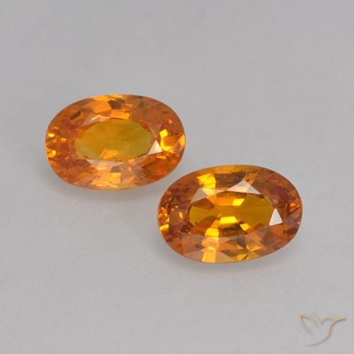 1.36ctw Natürlicher Aprikose Orange Saphir, Oval, VVS-VS
