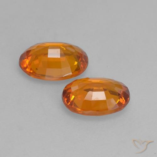 1.31 ct natürliche Mittelorange Saphir-Edelsteine, Oval, VVS-VS