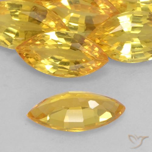 9,17 ctw natürlicher Golden Saphir, Marquise, VVS-VS
