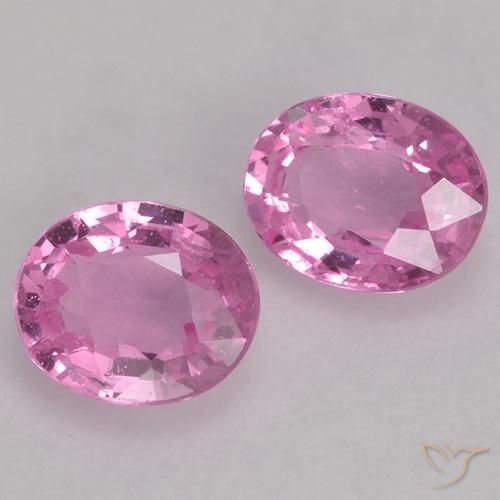 0.78 ct natürliche Sehr helles Royal Purple Pink Saphir-Edelsteine, Oval, VVS-VS