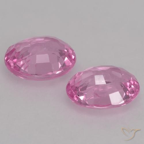 0.78 ct natürliche Sehr helles Royal Purple Pink Saphir-Edelsteine, Oval, VVS-VS