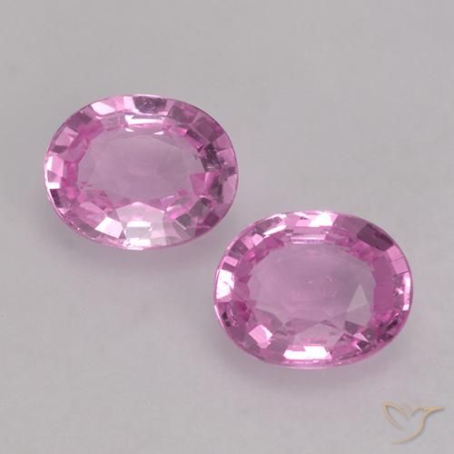 0.80ctw Natürlicher Helles Rosa-Lila Saphir, Oval, VS