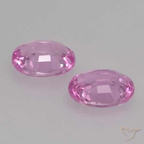 0.80 ct natürliche Helles Rosa-Lila Saphir-Edelsteine, Oval, VS