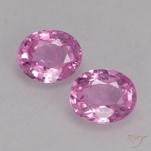 0.82ctw Natürlicher Helles Rosa-Lila Saphir, Oval, VS