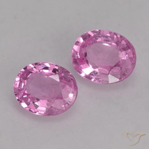 0.82 ct natürliche Helles Rosa-Lila Saphir-Edelsteine, Oval, VS