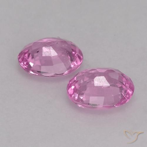0.82 ct natürliche Helles Rosa-Lila Saphir-Edelsteine, Oval, VS