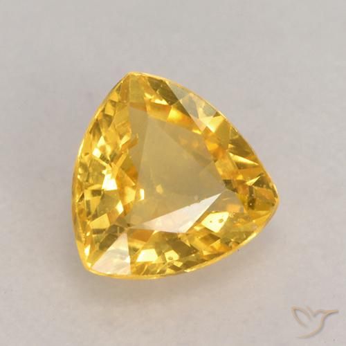 9,17 ctw natürlicher Golden Saphir, Trillion, VS